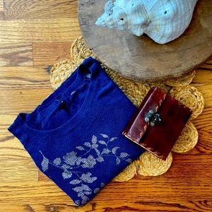 Anthropologie Maeve Copper Leaf Sweater